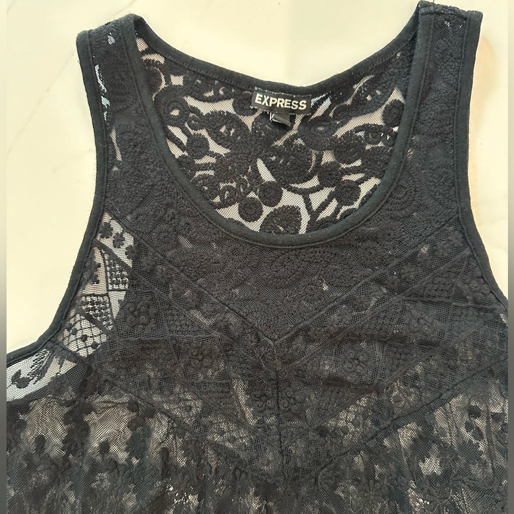 EXPRESS Black Lace Tank